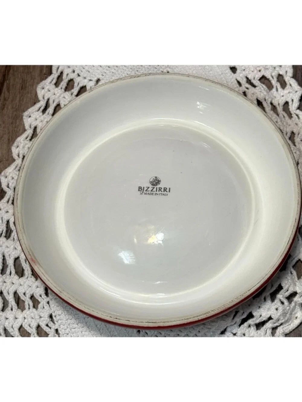 Bizzirri Christmas Tree Ceramic Serving Bowl Made In Italy - Festive Holiday Des
